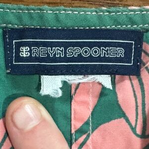 Reyn Spooner Green and Pink Floral summer long sleeve dress size XL